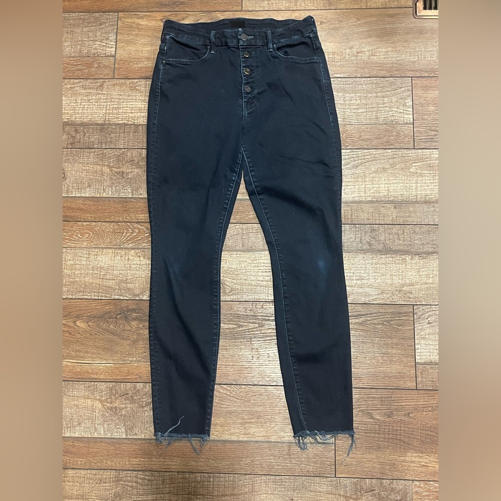 MOTHER High Rise Black Women's Jeans